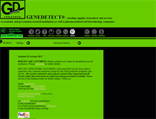 Tablet Screenshot of genedetect.com